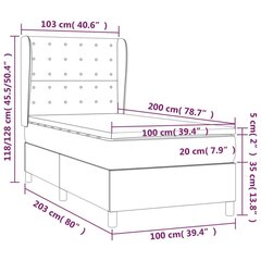 Каркас кровати, 100x200 см цена и информация | Кровати | kaup24.ee