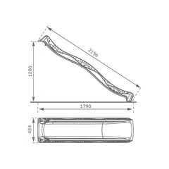 Liumägi 4IQ 230cm, sinine цена и информация | Горки и лесенки | kaup24.ee