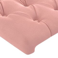 vidaXL voodipeats, roosa, 80x7x78/88 cm, samet цена и информация | Кровати | kaup24.ee