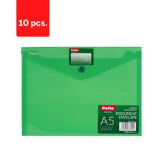 Klambriga kaust (ümbrik) PATIO, A5, PP pakend 10 tk. hind ja info | Kirjatarbed | kaup24.ee