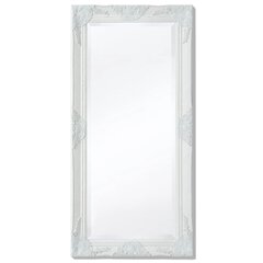 Настенное зеркало, 100x50 см, белое цена и информация | Зеркала | kaup24.ee