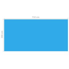 Ujuv kandiline basseinikate 732 x 366 cm sinine hind ja info | Basseinitehnika | kaup24.ee