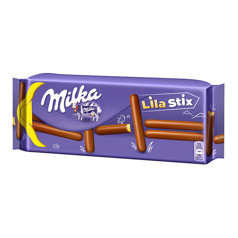 Küpsised Milka Lila Stix, 112 g hind ja info | Maiustused | kaup24.ee