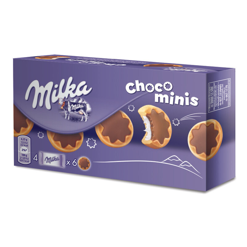 Küpsised Milka Choco Minis, 150 g цена и информация | Maiustused | kaup24.ee