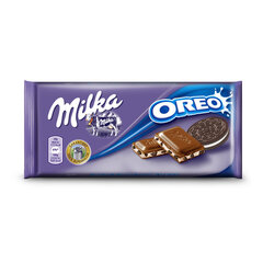 Piimašokolaad küpsistega Milka Oreo Choco, 100 g hind ja info | Maiustused | kaup24.ee