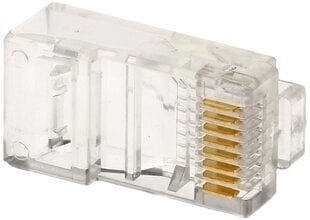 Модульный разъем RJ45/C*P100, 100 шт. цена и информация | Кабели и провода | kaup24.ee