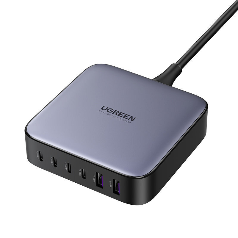 Ugreen 200W PPS 4 x USB Type C / 2 x USB-A gray (CD271) цена и информация | USB jagajad, adapterid | kaup24.ee