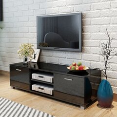 TV-laud, 140x40,3x34,7 cm, must цена и информация | Тумбы под телевизор | kaup24.ee