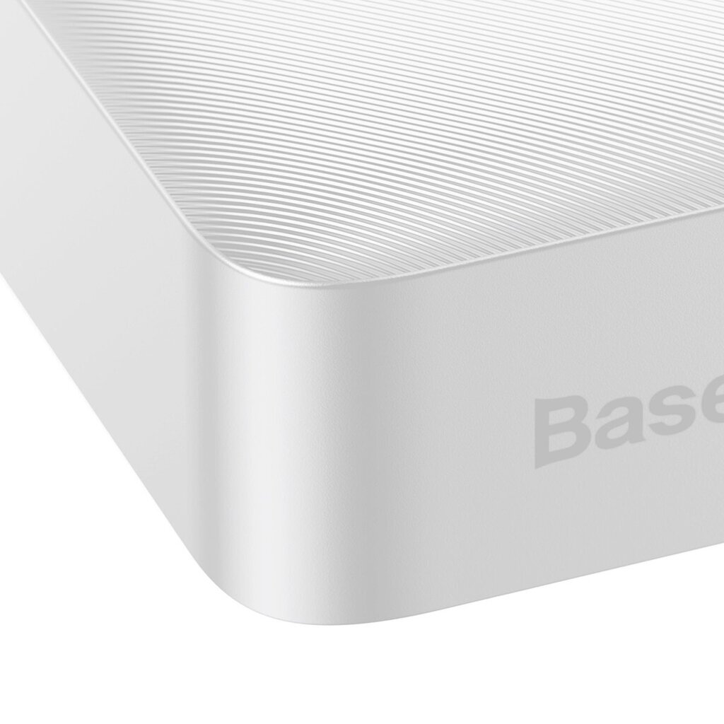 Baseus Bipow 20000mAh 15W white (Overseas Edition) + USB-A - Micro USB 0.25m white (PPBD050102) цена и информация | Akupangad | kaup24.ee