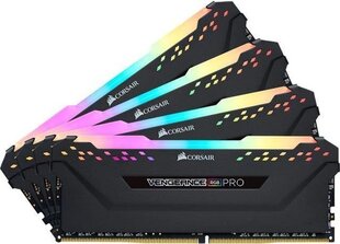 Corsair Vengeance RGB Pro, 64ГБ (4x16ГБ), DDR4, 3200МГц, CL16 (CMW64GX4M4E3200C16) цена и информация | Оперативная память (RAM) | kaup24.ee