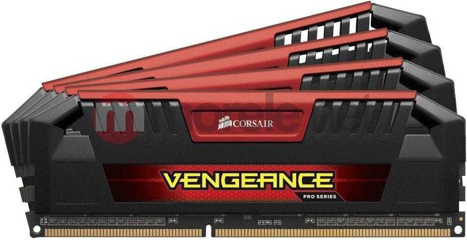 Corsair Vengeance Pro Red, 32GB (4x8GB), DDR3, 1600MHz (CMY32GX3M4A1600C9R) hind ja info | Operatiivmälu (RAM) | kaup24.ee