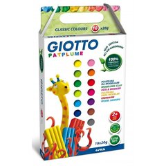 Пластилин 18 цветов Fila GIOTTO PATPLUME, 18x20 г 513100 цена и информация | Принадлежности для рисования, лепки | kaup24.ee