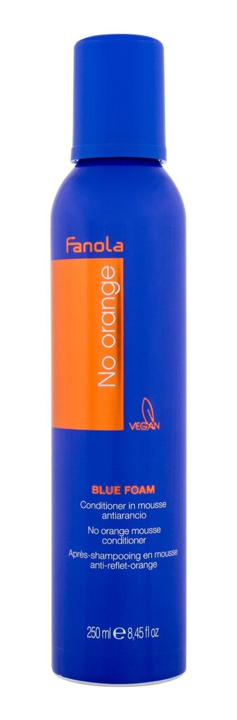 Fanola No Orange Blue Foam - Neutralizační pěna pro tmavé vlasy 250ml цена и информация | Viimistlusvahendid juustele | kaup24.ee