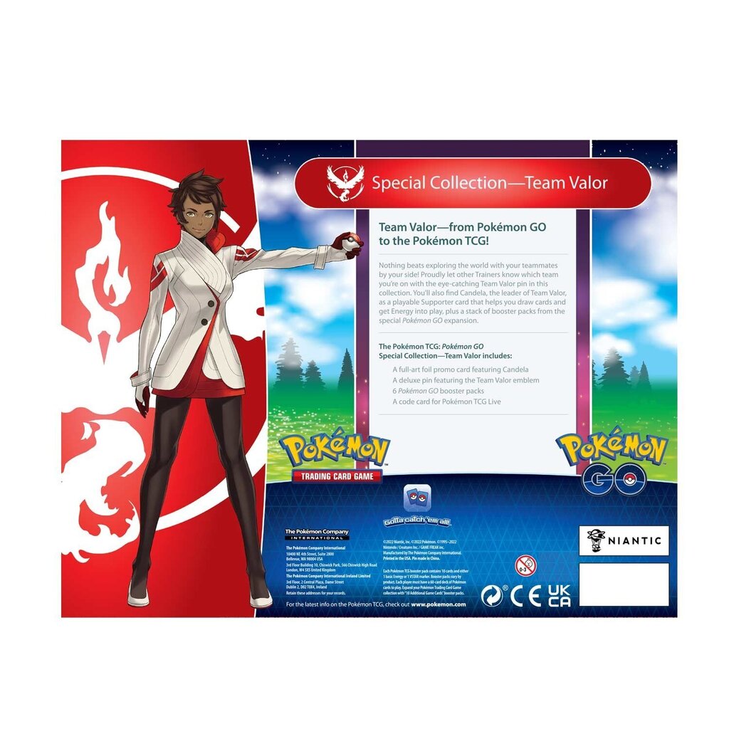 Pokemon TCG - Pokémon GO Special Collection - Team Valor цена и информация | Lauamängud ja mõistatused | kaup24.ee