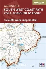 South West Coast Path Map Booklet - Vol 3: Plymouth to Poole: 1:25,000 OS Route Mapping hind ja info | Reisiraamatud, reisijuhid | kaup24.ee