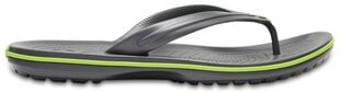 Meeste plätud Crocs™ Crocband Flip, hall цена и информация | Шлепанцы, тапочки для женщин | kaup24.ee