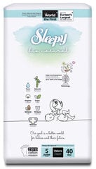 Подгузники Sleepy, Bio Natural, 5 junior, 11-18 кг., 40 штук цена и информация | Подгузники | kaup24.ee