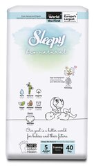 Sleepy püksmähkmed, Bio Natural, 5 juunior, 11-18 kg., 40 tk цена и информация | Подгузники | kaup24.ee