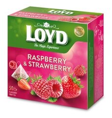 Puuviljatee Loyd vaarika ja maasika maitsega, 50 tk. hind ja info | Tee | kaup24.ee