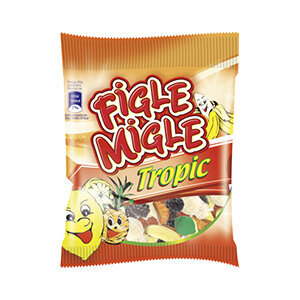 Kummikommid Figle Migle Tropic, 80 g цена и информация | Maiustused | kaup24.ee
