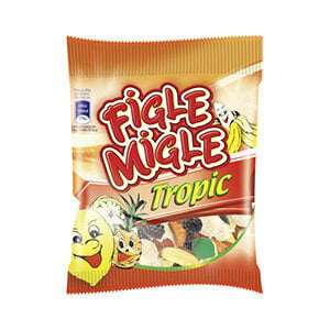 Kummikommid Figle Migle Tropic, 80 g hind ja info | Maiustused | kaup24.ee