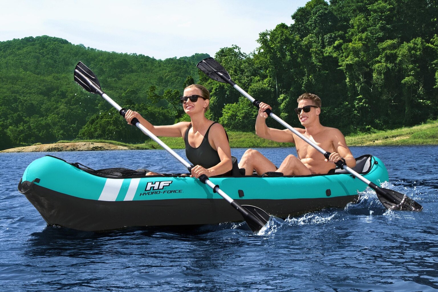 Täispuhutav kajak Bestway Kayaks Ventura, 330 x 94 x 48 cm цена и информация | Paadid ja süstad | kaup24.ee