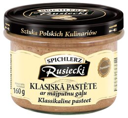 Klassikaline pasteet linnulihaga, 160g hind ja info | Hoidised, keedised, konservid | kaup24.ee