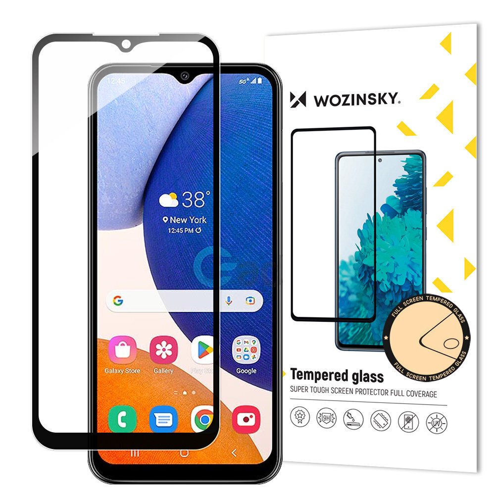 Wozinsky Full Glue Samsung Galaxy A14 5G 9H цена и информация | Ekraani kaitsekiled | kaup24.ee