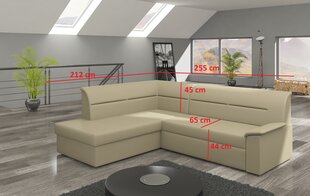 Мягкий угловой диван Elano, серый цена и информация | Угловые диваны | kaup24.ee