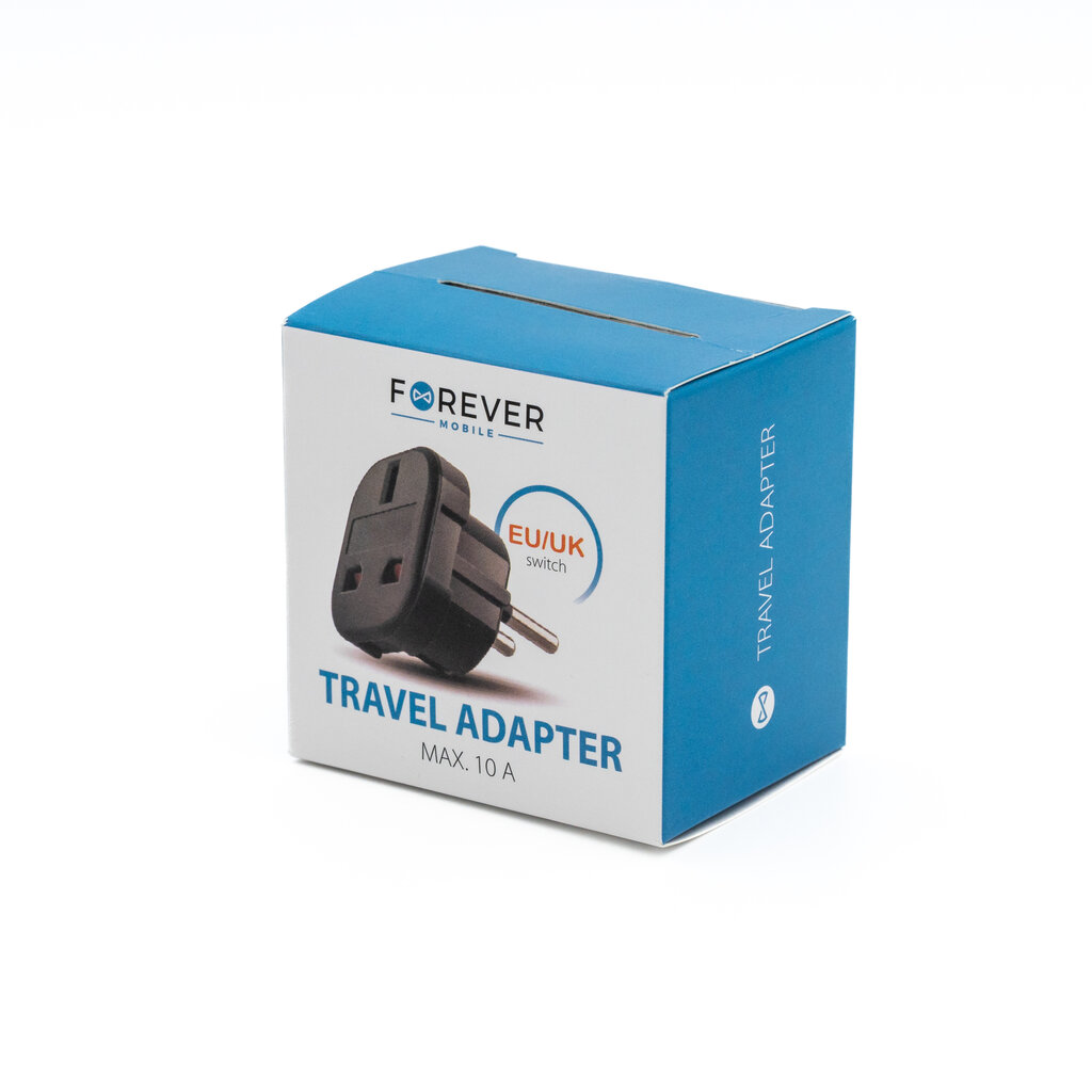 Adapter Forever EU/UK, must цена и информация | USB jagajad, adapterid | kaup24.ee