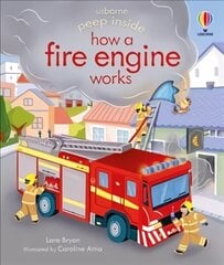 Peep Inside how a Fire Engine works hind ja info | Väikelaste raamatud | kaup24.ee