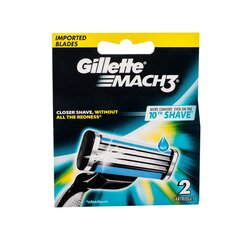 Gillette Mach3 ( 2 Pcs ) - Spare Heads цена и информация | Косметика и средства для бритья | kaup24.ee