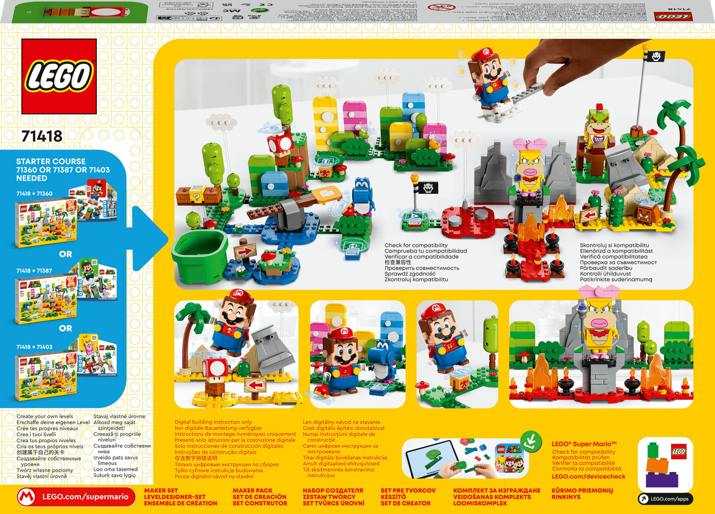 71418 LEGO® Super Mario Loominguline tööriistakomplekt hind ja info | Klotsid ja konstruktorid | kaup24.ee