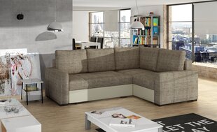 Мягкий угловой диван Corona, кремовый / коричневый цена и информация | Угловые диваны | kaup24.ee