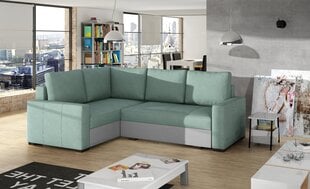 Мягкий угловой диван Corona, зеленый / белый цена и информация | Угловые диваны | kaup24.ee