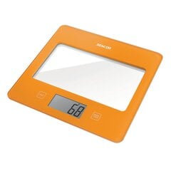 Весы для кухни со стеклянной поверхностью Sencor SKS 5023OR цена и информация | Кухонные весы | kaup24.ee