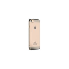 Devia Glimmer 2 Silicone Back Case For Apple iPhone 7 / 8 Transparent - Gold hind ja info | Telefoni kaaned, ümbrised | kaup24.ee