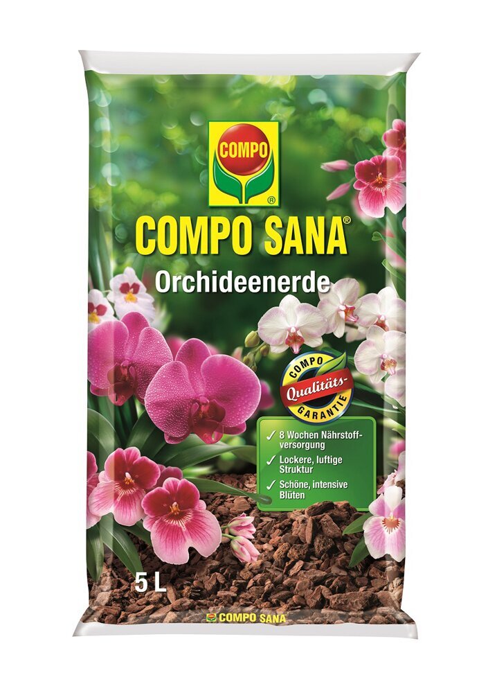 Substraat orhideedele Compo, 5 l hind ja info | Muld, turvas, kompost | kaup24.ee