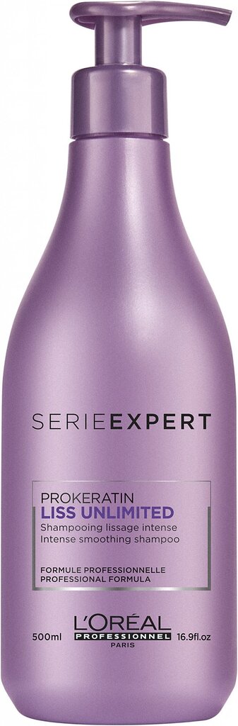 Silendav šampoonL'Oréal Professionnel Serie Expert Liss Unlimited 500 ml цена и информация | Šampoonid | kaup24.ee