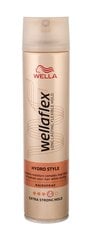 Ultra-tugev juukselakk Wella Wellaflex Hydro Style 250 ml hind ja info | Viimistlusvahendid juustele | kaup24.ee