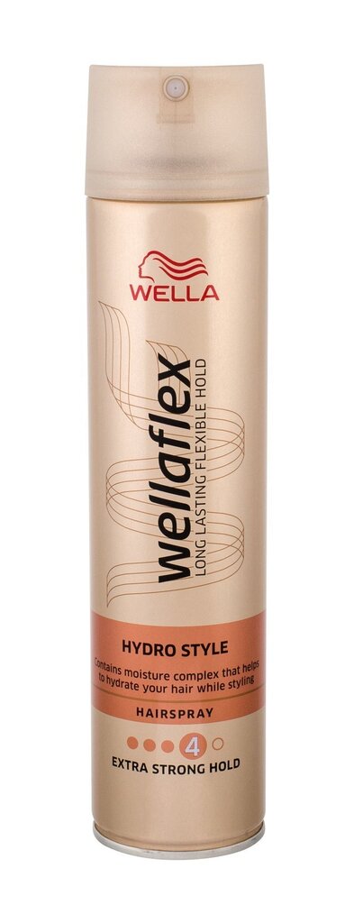 Ultra-tugev juukselakk Wella Wellaflex Hydro Style 250 ml hind ja info | Viimistlusvahendid juustele | kaup24.ee