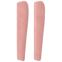 vidaXL voodipeats servadega, roosa, 83x23x118/88 cm, samet цена и информация | Кровати | kaup24.ee
