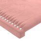 vidaXL voodipeats servadega, roosa, 203x23x118/128 cm, samet hind ja info | Voodid | kaup24.ee