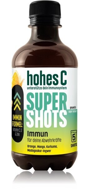 Mahl Hohes C Shot Immun, erinevatest puuviljadest, D-vitamiini ja tsingiga, 0,33l, pakend, D цена и информация | Mahlad, nektarid | kaup24.ee