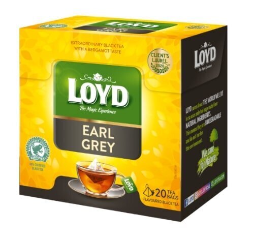 Aromaatne must tee Loyd Earl Grey, 20 x 2 g цена и информация | Tee | kaup24.ee
