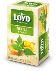 Травяной и фруктовый чай Loyd со вкусом крапивы и манго, 20 x 1,5 г цена и информация | Чай | kaup24.ee