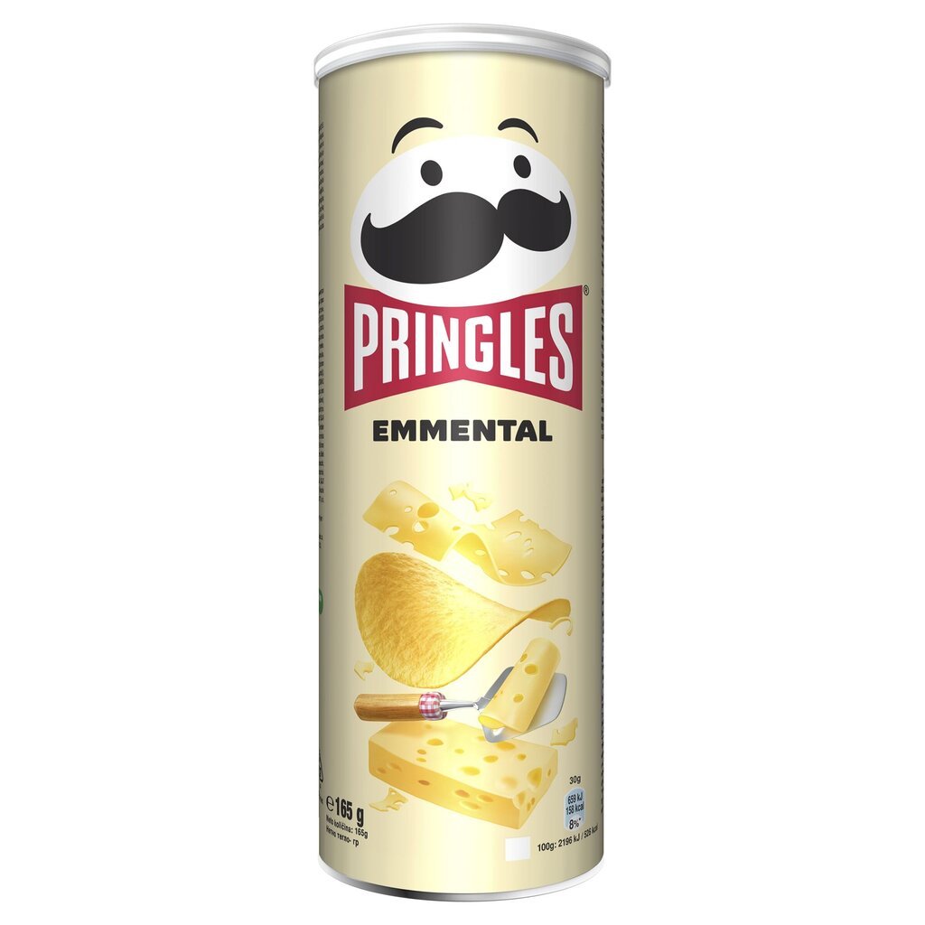 Krõpsud Pringles Emmental Cheese, 165 g hind ja info | Suupisted, krõpsud | kaup24.ee