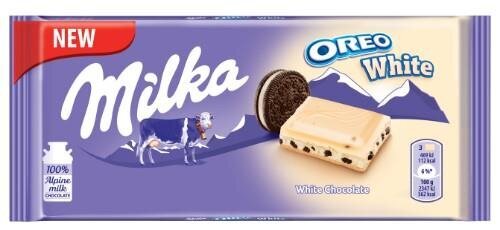 Šokolaad Milka Oreo White, 100 g цена и информация | Maiustused | kaup24.ee