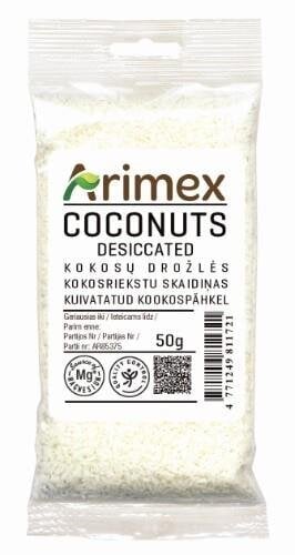 Kookoshelbed Arimex, 50 g hind ja info | Suupisted, krõpsud | kaup24.ee