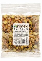 Rosinad ARIMEX, Jumbo Golden, 500 g hind ja info | Pähklid, seemned, kuivatatud puuviljad | kaup24.ee